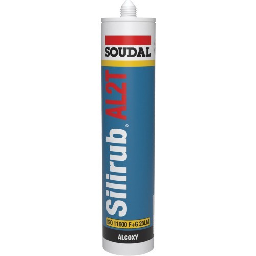 Mastic silicone neutre beige Silirub AL2T joint de menuiserie et fenêtre étanche 24x300ml