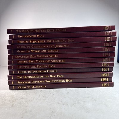 Ultimate Bass Fishing Library  North America Fishing Club Hardcover Books Lot 12