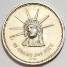 Vintage 1980 Tri-State Mint 48g .999 Fine Silver Round - Statue of Liberty