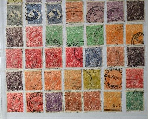 Australia stamps on 2 sides of large stock card mixed (G89) - Picture 4 of 6