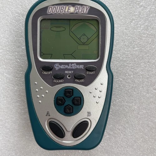 Excalibur Double Play Baseball Electronic Handheld Game Vintage Tested & Works