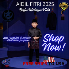 Baju Melayu kids Full Set Malaysian Malay Traditional Formal Attire