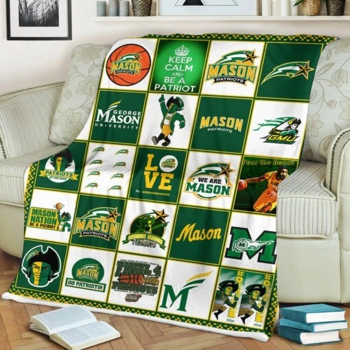 College Mascot Sports Flannel Blanket Stadium Fan Gift Throw