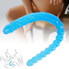 Realistic-Double-Headed-Anal-Dong Penis-Soft-Dildo-Super long Sex-Toys-For-Women