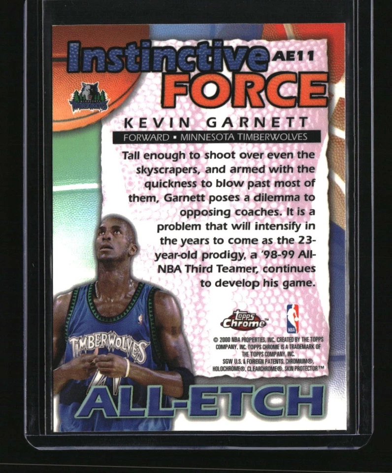1999-00 Topps Chrome #AE11 Kevin Garnett All-Etch - Image 2 of 2