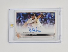 MINT RC AUTO 2022 Topps Chrome Rookie Autographs Kervin Castro SAN FRANCISCO MLB
