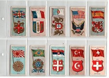 PLAYERS: Countries Arms & Flags 1912 Full Set 50 Cigarette Cards