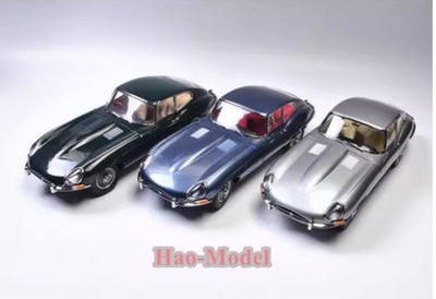 Kyosho 1/18 Jaguar E TYPE Metal Diecast Model Car Hobby Gifts Green/Black/Silver