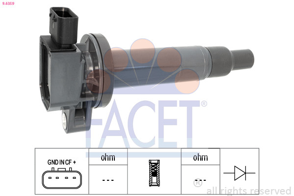Facet ZüNdspule ZüNdzentrale FüR Toyota Yaris NHP13 NSP13 NCP13 KSP13 NLP13 P9-image