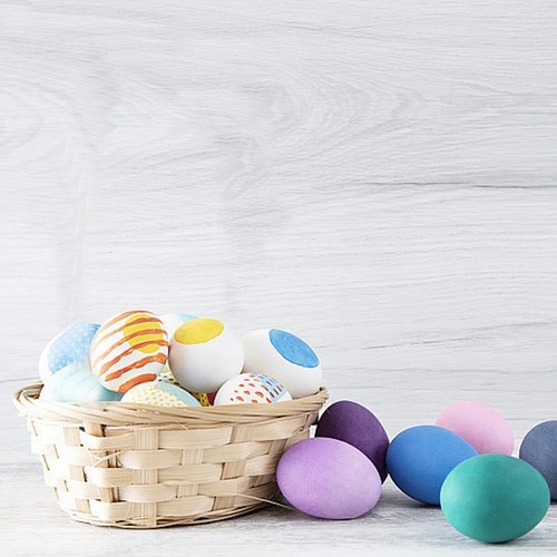 10 Pack Round Gift Baskets, 8 Inch Natural Bamboo Woven Fruit Basket, Small W... - Picture 5 of 8