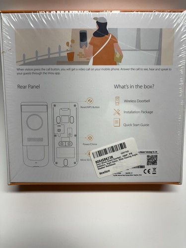 Video Doorbell Wired/wifi/night vision. New In Sealed Box - Picture 2 of 5