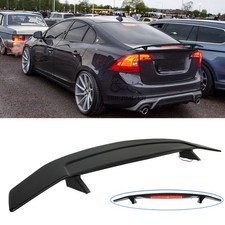52'' Matte Black Rear Trunk Spoiler Wing W/3RD LED Light For Volvo S60 S90 S40