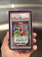 2017 Patrick Mahomes Rookie Purple Crystals Auto /75 PSA 8
