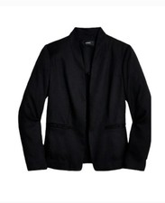J. Crew Going Out Gramercy Twill Blazer Black Size 10 NWOT