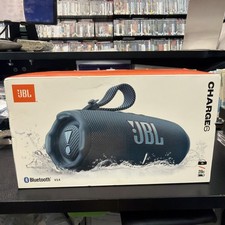 JBL Charge 6 Portable Waterproof Bluetooth Speaker with Carrying Strap Blue 