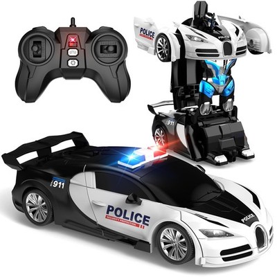 AONEPTR Remote Control Car, One-Click Becoming Robot Transforming Toys Car fo...