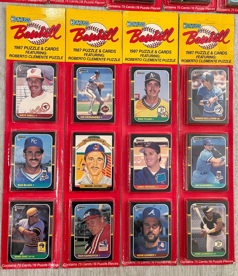 (13) Blísteres sellados de béisbol Donruss 1987. 975 tarjetas. Bo Jackson RC Año Foto 3 de 4