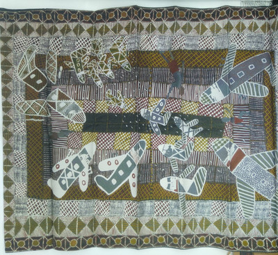 Better World Arts The Bombing of Darwin Susan Wanji Wanii Design Tea Towel