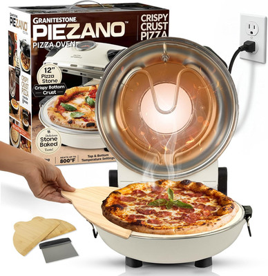 Crispy Crust Pizza Oven by Granitestone   12 Inch Electric Pizza Oven Indoor Cou
