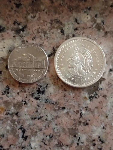 1/4 oz. Aztec Calendar .999 Fine Silver Rounds