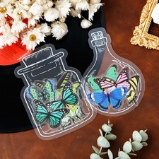 Hot Transparent PET sticker pack for DIY crafts bottle bookmarks dried flowers