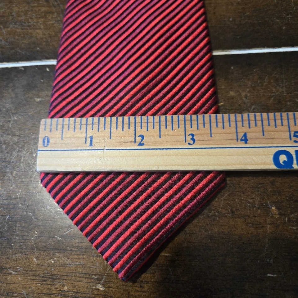 Галстук Donald J Trump Signature Collection в красные полоски шелковый галстук изысканный - Изображение 4 из 4