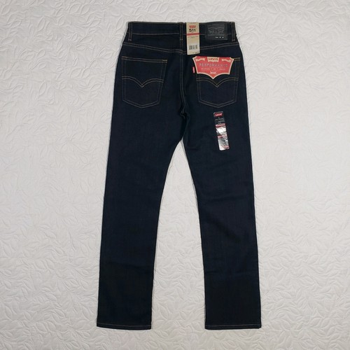 NWT Levi's Performance 511 Slim Size 16 Regular 28x28 Jeans Dark Blue Stretch - Picture 16 of 23