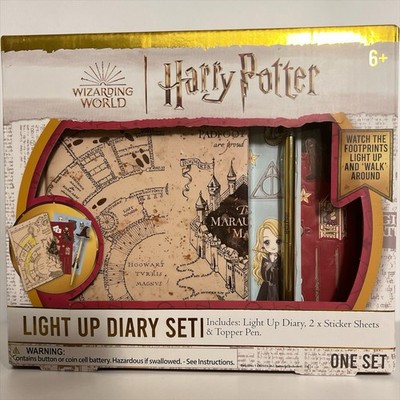 Harry Potter Wizarding World Light Up Diary Set Marauder s Map Journal NIB