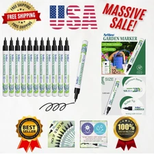 12 Pack UV Resistant Garden Markers, 0.8 mm Bullet Tip for Clear Plant Labels