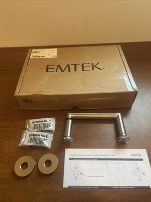 Emtek 228400US15 Pivoting Toilet Paper Holder, Small Disc Rosette, Satin Nickel