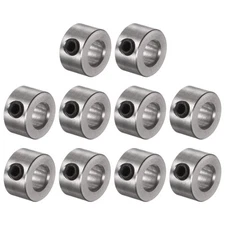 10pcs Set Screw Shaft Collars 6mm ID 12mm OD Gear Stopper Wheel Collar