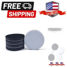 5 Pack 3 Inch 75mm Foam Interface Pad, Hook and Loop Soft Foam Buffing Pad, S...