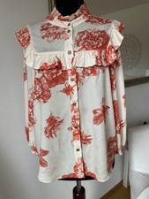 Culture DK Skandi Bluse Blumen Toile De Jouy Zara Designer Exklusiv Gr M wie Neu