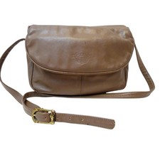 Stone Mountain Brown Leather Crossbody – Made in USA – Genuine Leather