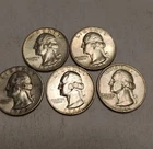 5 Silver Quarters