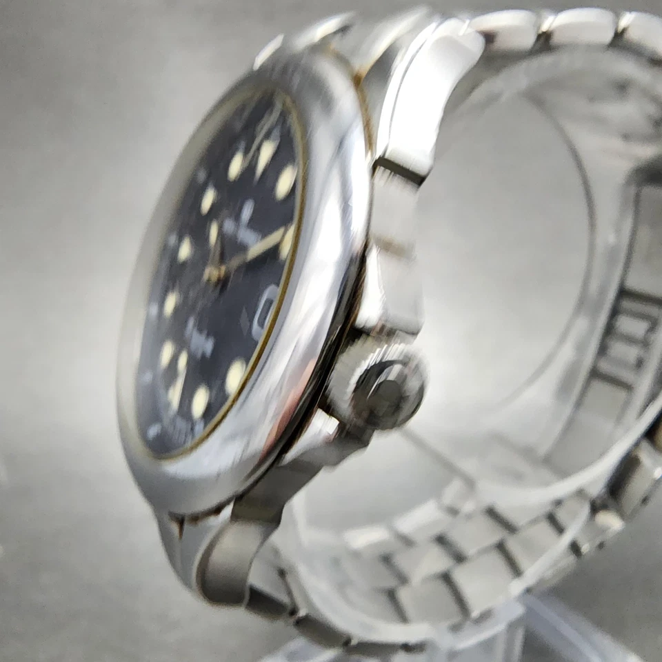 Мужские часы Revue Thommen Grandville 34 мм черный циферблат сталь дата ЧИТАЙТЕ!!! Новая бита - Изображение 3 из 4