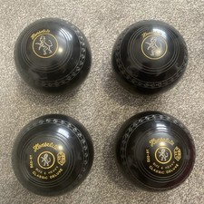Henselite Classic Deluxe Size 4 Heavy Lawn Bowls x 4