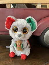 2016 Ty Beanie Boos -Mac - 6" Plush Stuffed Mouse - New With Tags