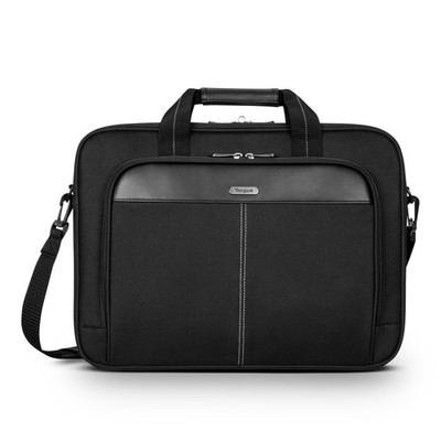 Targus Classic Slim Laptop Bag - Ergonomic Briefcase and Messenger Bag - Spac...