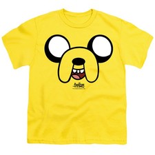 ADVENTURE TIME JAKE HEAD Licensed Kids Boys Girls Graphic Tee Shirt SM-XL