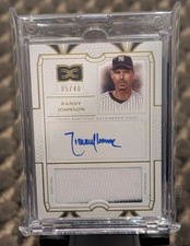 2024 Topps Definitive Collection Randy Johnson Patch Auto #DARC-RJO