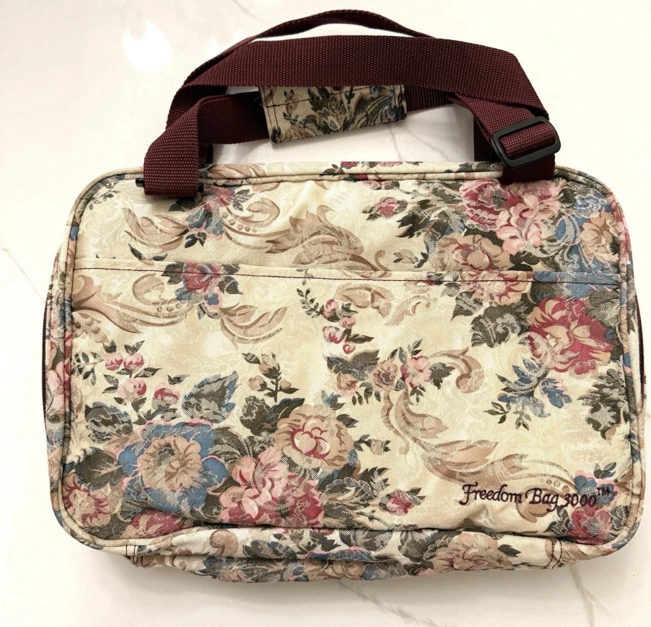 Freedom Bag 3000 Makeup Bag Floral Tapestry Travel Toiletry Cosmetic Organizer