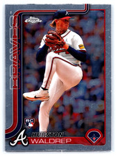 2025 Topps Chrome #90 Hurston Waldrep RC Atlanta Braves