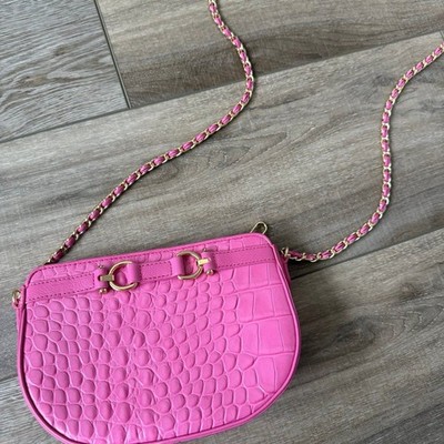 Talbots Croc-Embossed Leather Crossbody Bag