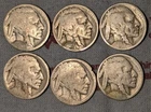 6x Buffalo Nickel Lot 5C - Circulated, Various Conditions - B11