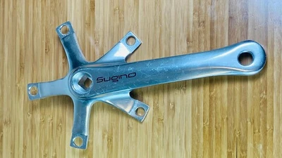 Sugino RD2 Bras De Manivelle Droite 130BCD 165 mm Argent - Stockage Usé - Photo 1/4
