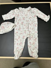Little Me One Piece Footie Pajamas With Hat - 6 Months - Girl