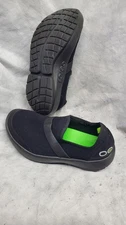 Oofos Womens Shoes Size 38 US 7 Black  Elastic Fit Textile Slip-On Closed Toes