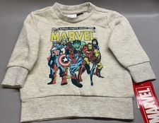 Marvel Child 12 Month Pullover Sweatshirt Oatmeal NEW