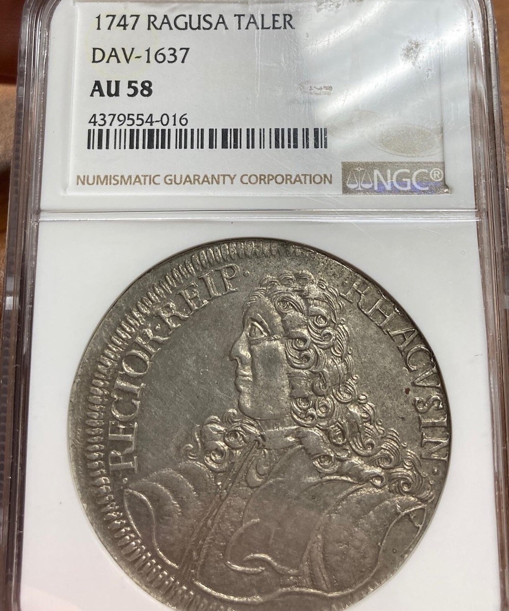 1747 Ragusa Taler Tallero NGC AU58 TOP POP RARE | eBay